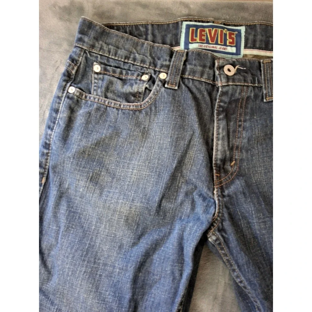 Levis 511 Skinny Jeans Mens 34x34 Blue Denim Medium Wash Stretch 5-Pocket